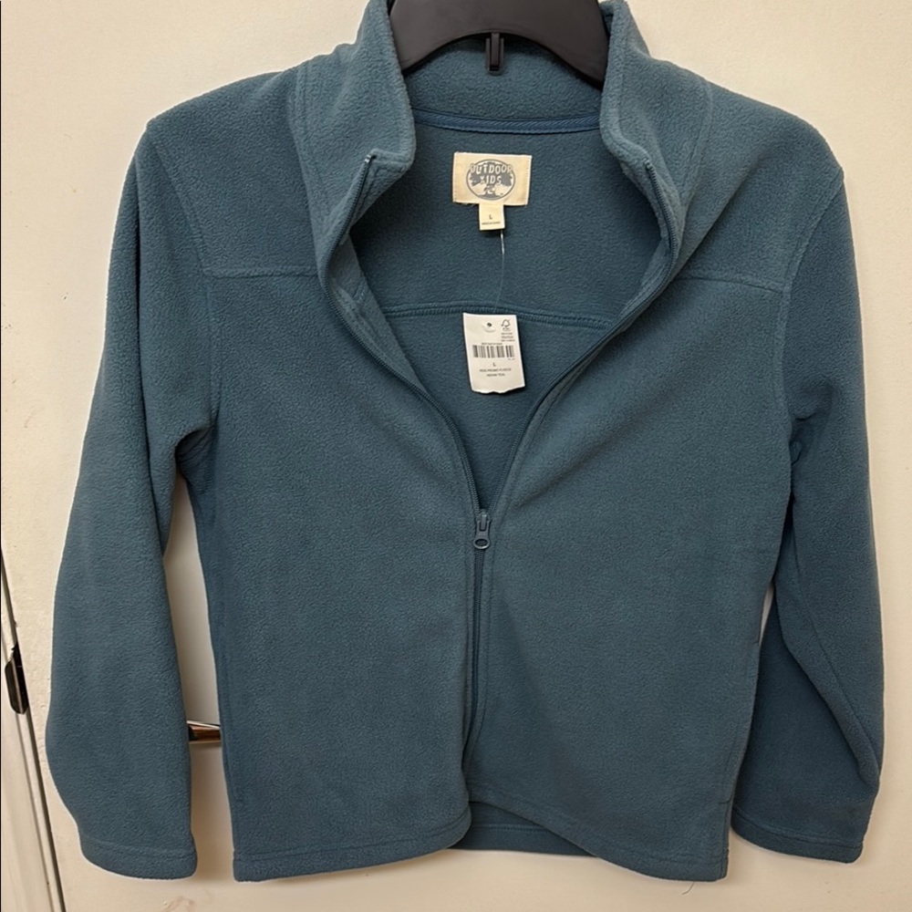 Outdoor Kids Blue Fleece Quarter-Zip Jacket